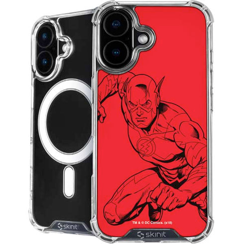 DC Comics The Flash Comic Pop iPhone 16 Plus MagSafe Case