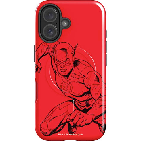 DC Comics The Flash Comic Pop iPhone 16 Plus Magsafe Impact Case