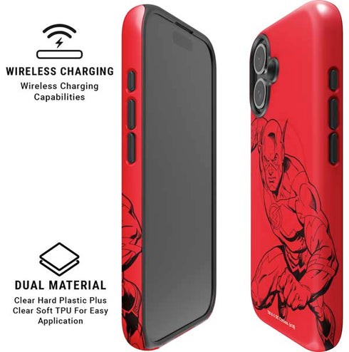 DC Comics The Flash Comic Pop iPhone 16 Plus Magsafe Impact Case