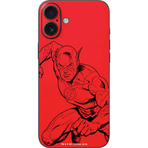 DC Comics The Flash Comic Pop iPhone 16 Plus Skin