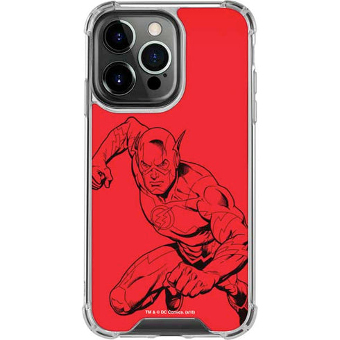 DC Comics The Flash Comic Pop iPhone 16 Pro Clear Case