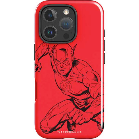 DC Comics The Flash Comic Pop iPhone 16 Pro Impact Case