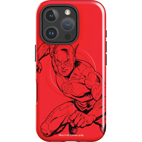 DC Comics The Flash Comic Pop iPhone 16 Pro Max Magsafe Impact Case