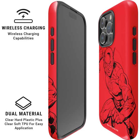 DC Comics The Flash Comic Pop iPhone 16 Pro Max Magsafe Impact Case