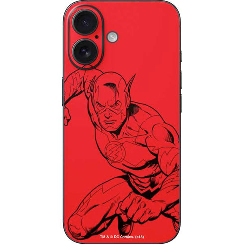 DC Comics The Flash Comic Pop iPhone 16 Skin