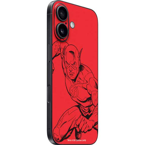 DC Comics The Flash Comic Pop iPhone 16 Skin