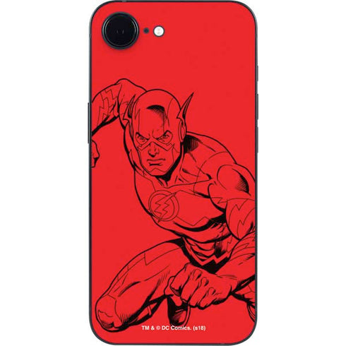DC Comics The Flash Comic Pop iPhone 16e Skin