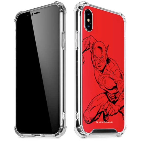 DC Comics The Flash Comic Pop iPhone X/XS Clear Case