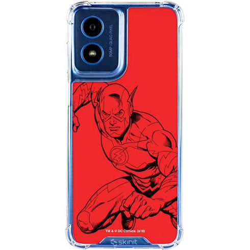 DC Comics The Flash Comic Pop Moto G Play 4G (2024) Clear Case