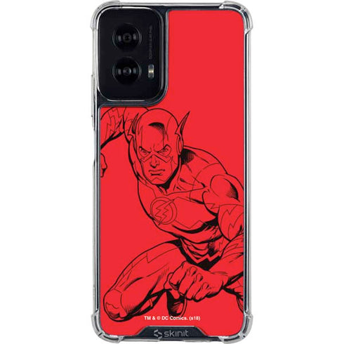 DC Comics The Flash Comic Pop Moto G Power 5G (2024) Clear Case