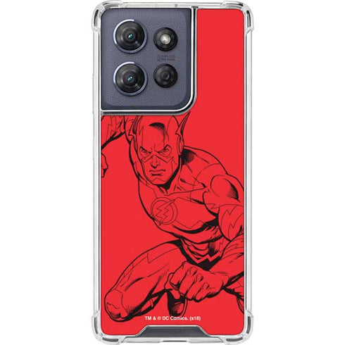 DC Comics The Flash Comic Pop Moto G Power 5G (2025) Clear Case
