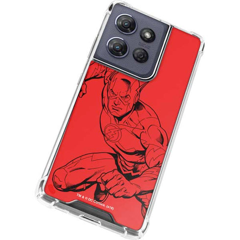 DC Comics The Flash Comic Pop Moto G Power 5G (2025) Clear Case