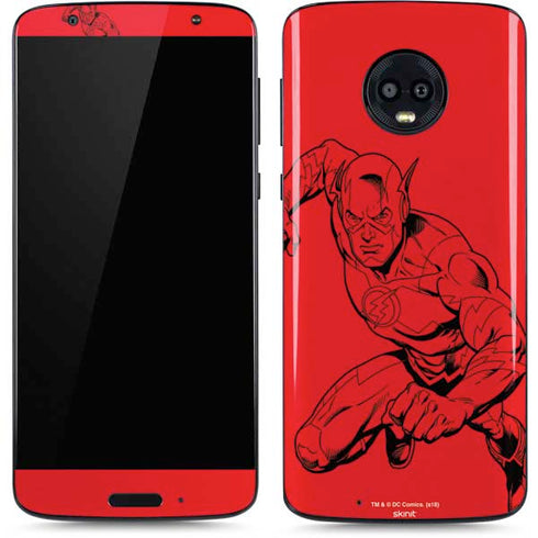 DC Comics The Flash Comic Pop Moto G6 Skin
