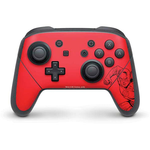 DC Comics The Flash Comic Pop Nintendo Switch Pro Controller Skin