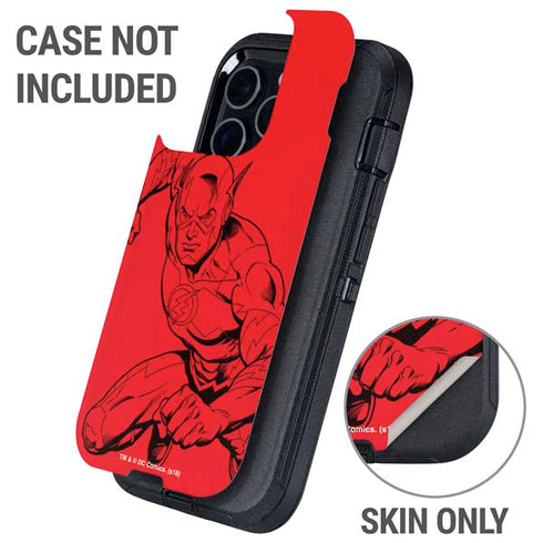 DC Comics The Flash Comic Pop Otterbox Defender iPhone Skin
