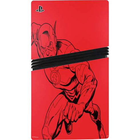 DC Comics The Flash Comic Pop PS5 Pro Console Skin