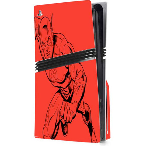 DC Comics The Flash Comic Pop PS5 Pro Disk Console Skin