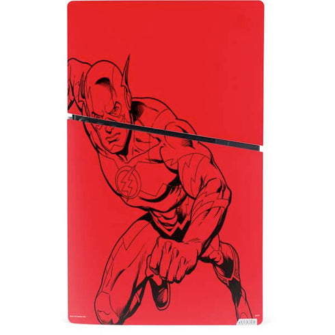 DC Comics The Flash Comic Pop PS5 Slim Digital Edition Console Skin