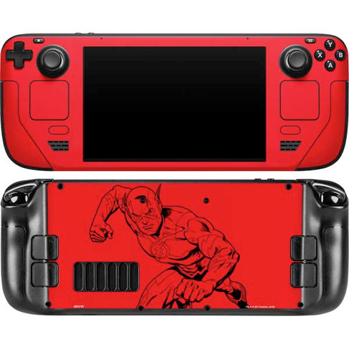 DC Comics The Flash Comic Pop Steam Deck Handheld Gaming Computer OLED Skin