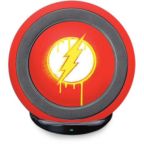 DC Comics The Flash Emblem Drip Fast Charge Wireless Charging Stand Skin