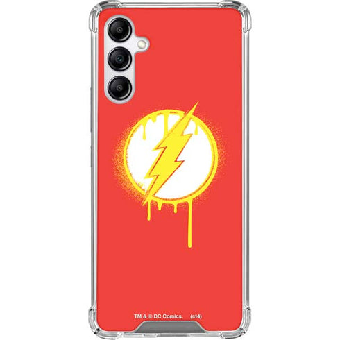 DC Comics The Flash Emblem Drip Gabb Phone 4 Clear Case