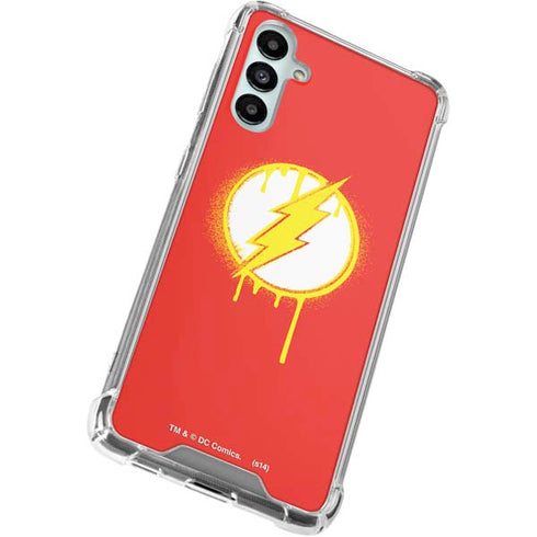 DC Comics The Flash Emblem Drip Gabb Phone 4 Clear Case
