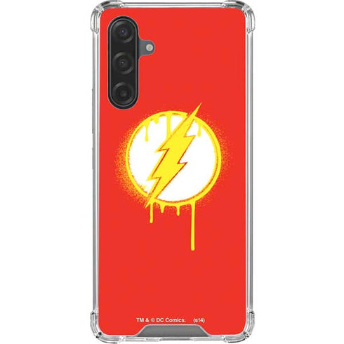 DC Comics The Flash Emblem Drip Galaxy A17 Clear Case