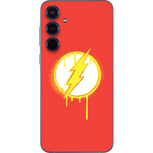 DC Comics The Flash Emblem Drip Galaxy A36 5G Skin