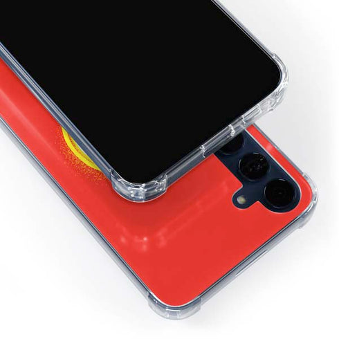 DC Comics The Flash Emblem Drip Galaxy A55 5G Clear Case