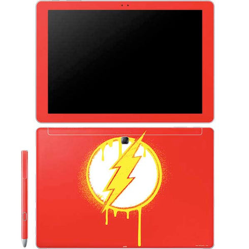 DC Comics The Flash Emblem Drip Galaxy Book 12in Skin