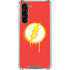 DC Comics The Flash Emblem Drip Galaxy S24 FE Clear Case