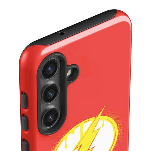 DC Comics The Flash Emblem Drip Galaxy S25 Impact Case
