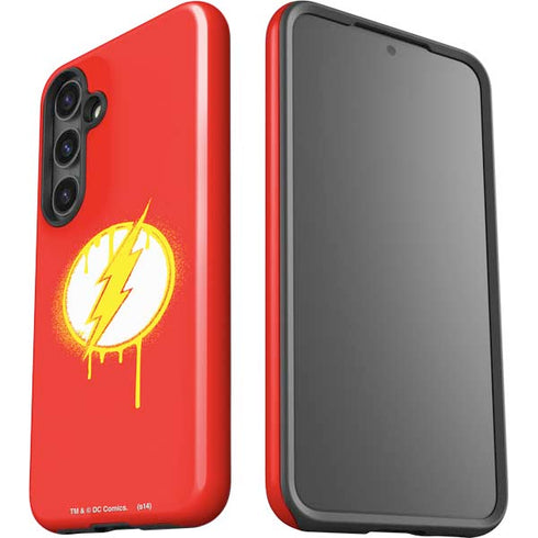 DC Comics The Flash Emblem Drip Galaxy S25 Impact Case