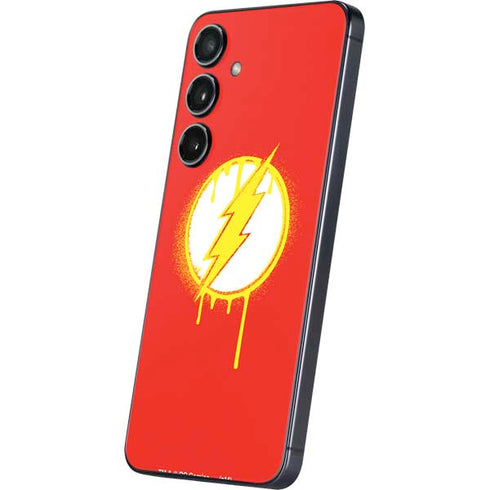 DC Comics The Flash Emblem Drip Galaxy S25 Plus Skin