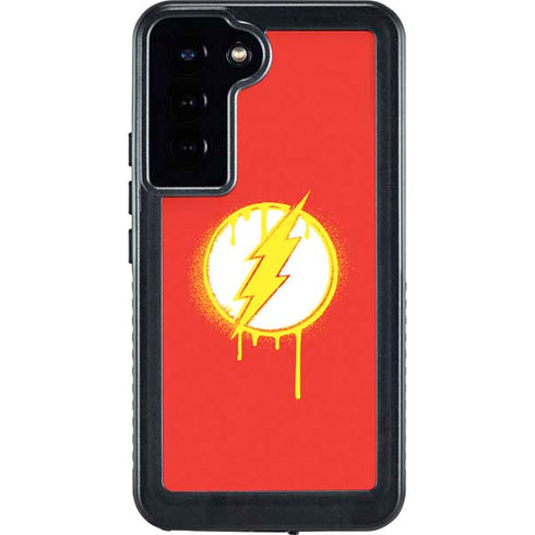 DC Comics The Flash Emblem Drip Galaxy S24 Plus Waterproof Case