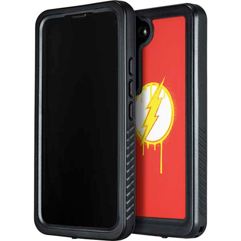 DC Comics The Flash Emblem Drip Galaxy S24 Plus Waterproof Case