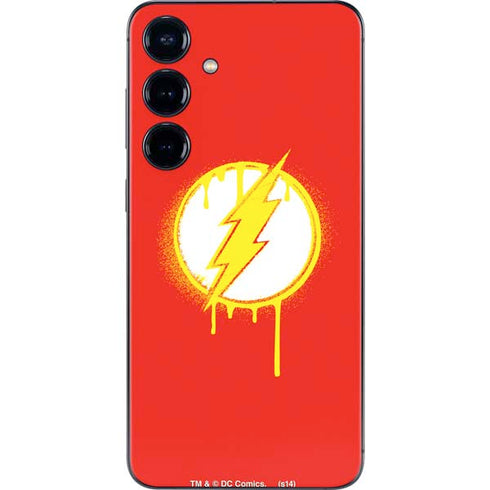 DC Comics The Flash Emblem Drip Galaxy S25 Skin