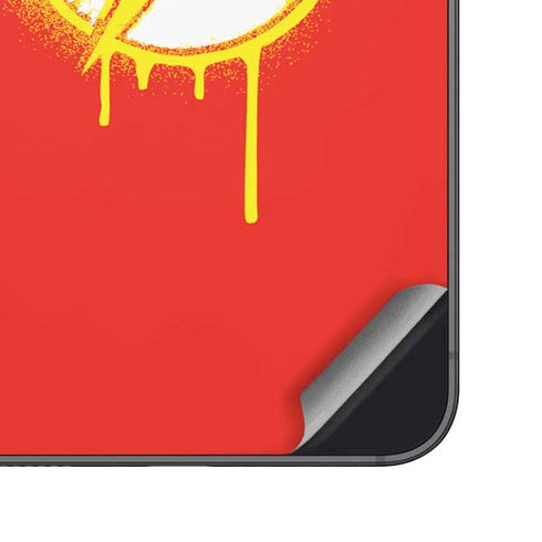 DC Comics The Flash Emblem Drip Galaxy S25 Skin