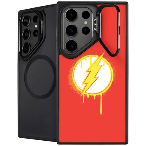 DC Comics The Flash Emblem Drip Galaxy S25 Ultra Kickstand Case