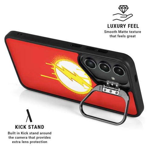 DC Comics The Flash Emblem Drip Galaxy S26 Plus Kickstand Case