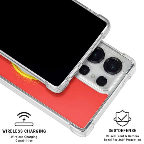 DC Comics The Flash Emblem Drip Galaxy S26 Ultra Clear Case