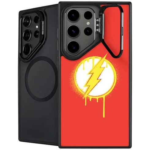 DC Comics The Flash Emblem Drip Galaxy S26 Ultra Kickstand Case