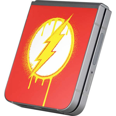 DC Comics The Flash Emblem Drip Galaxy Z Flip6 Skin