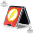 DC Comics The Flash Emblem Drip Galaxy Z Flip7 Clear Case