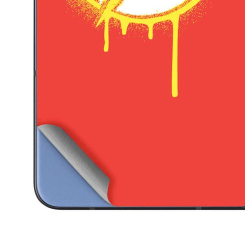 DC Comics The Flash Emblem Drip Galaxy Z Fold5 5G Skin