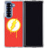 DC Comics The Flash Emblem Drip Galaxy Z Fold7 Clear Case