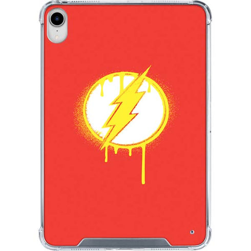 DC Comics The Flash Emblem Drip iPad 11th Gen (2025) Clear Case