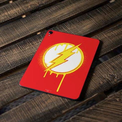 DC Comics The Flash Emblem Drip Apple iPad Pro Skin