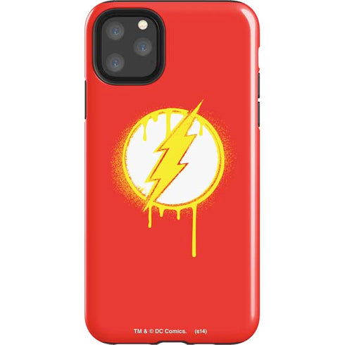 DC Comics The Flash Emblem Drip iPhone Cases