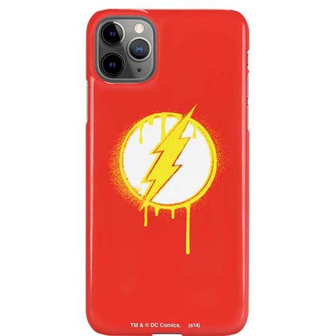 DC Comics The Flash Emblem Drip iPhone Cases